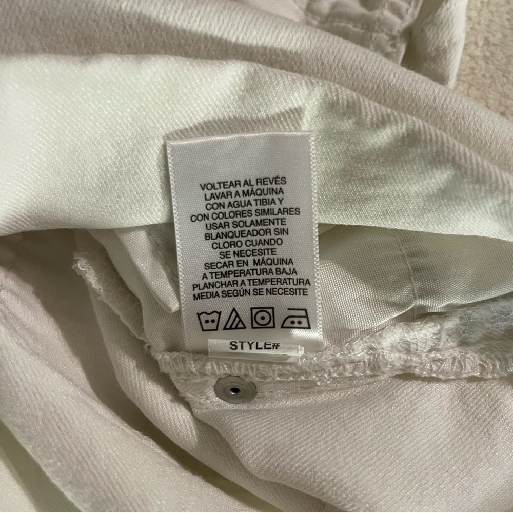 Medium girls 7/8 white Denim Overalls - Picture 7 of 7